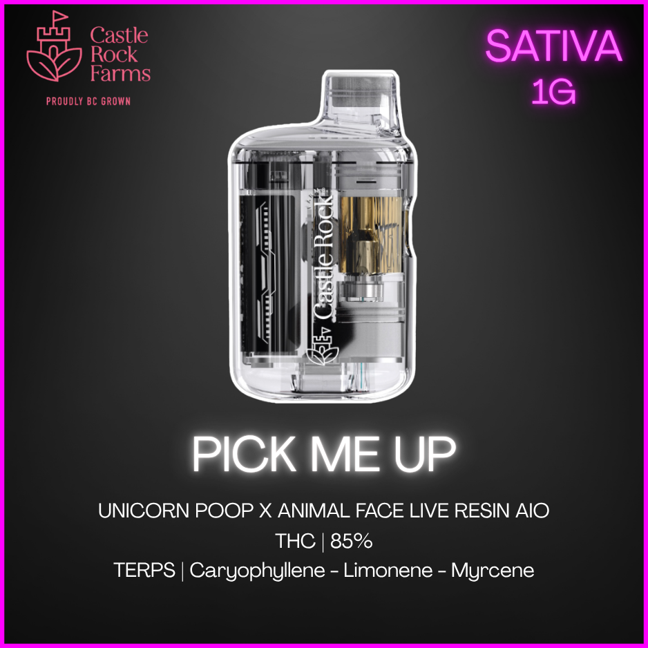 Castle Rock Farms - Pick Me Up Live Resin Disposable Vape (Aio) - 1G