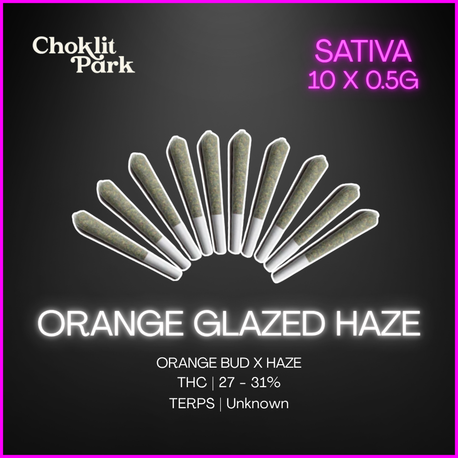 Choklit Park - Orange Glazed Haze Pre Rolls - 10 x 0.5g