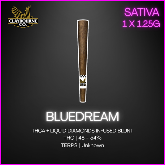 Claybourne - Blue Dream Infused Blunt - 1.25G