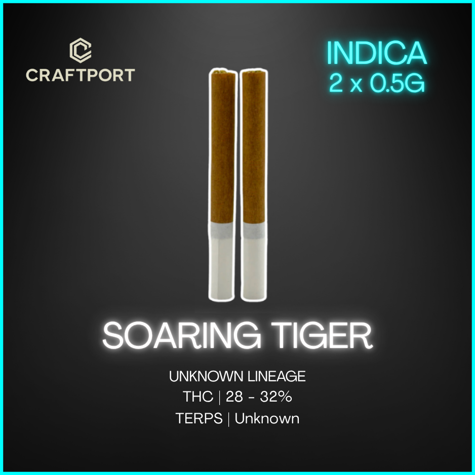 Craftport - Soaring Tiger Prerolls - 2 x 0.5g