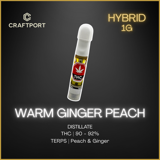 Craftport - Warm Ginger Peach Vape Cartridge - 1g