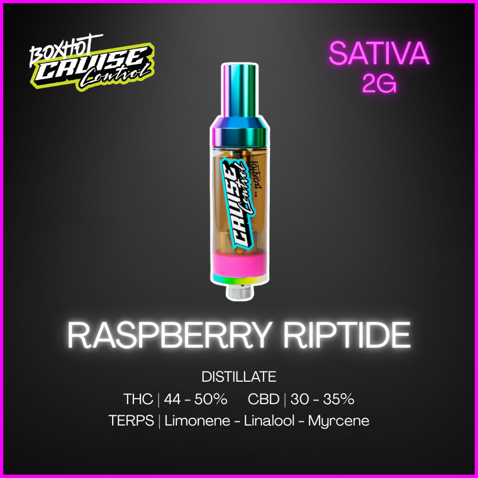 Cruise Control - Raspberry Riptide Thc + Cbd 510 Vape - 2G