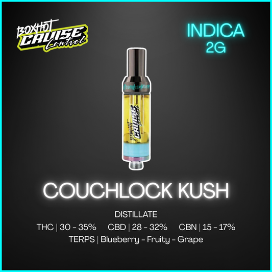 Cruise Control By Boxhot - Couchlock Kush 510 Cartridge - 2G