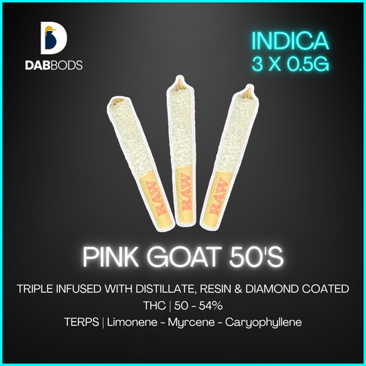 Dab Bods - Pink Goat 50S Triple Infused Pre-Rolls - 1.5G