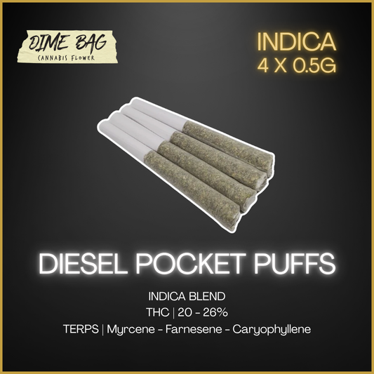 Dime Bag - Diesel Pocket Puffs Pre-Rolls - 2G
