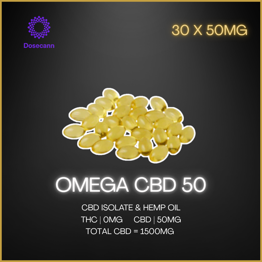 Dosecann - Omega Cbd 50 Softgels - 30Ea