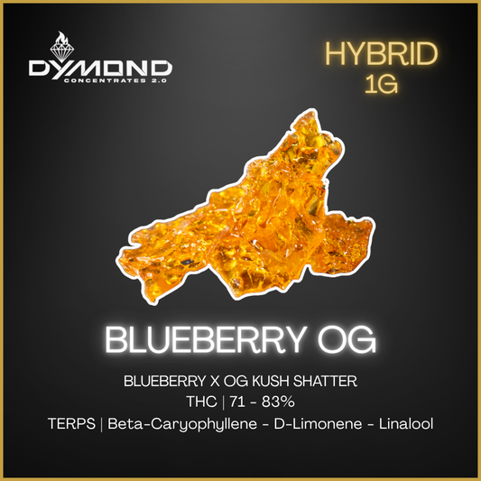 Dymond - Hybrid Shatter - Blueberry OG - 1g