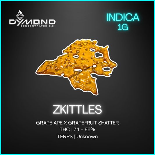 Dymond - Indica Shatter - Zkittles - 1g