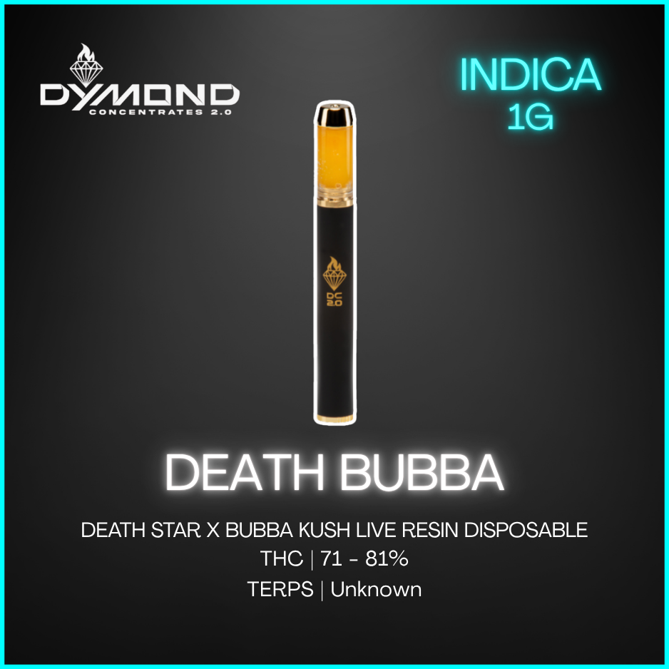 Dymond - Live Resin Death Bubba Disposable Vape - 1g