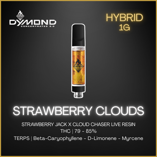 Dymond - Strawberry Clouds Live Resin Spectrum Vape Cart - 1g