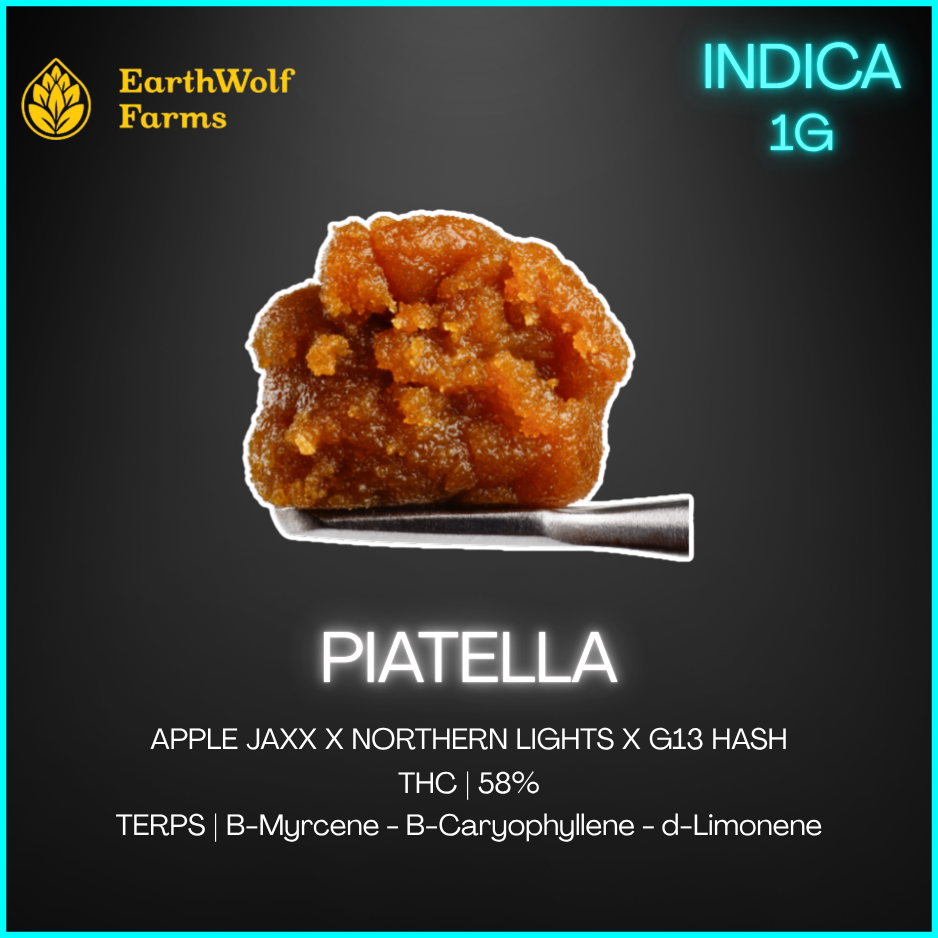 Earthwolf Farms - Piatella Hash - 1g