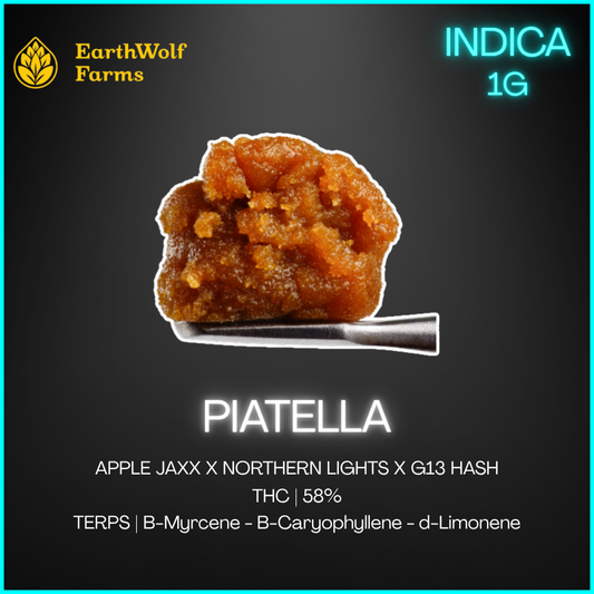 Earthwolf Farms - Piatella Hash - 1g