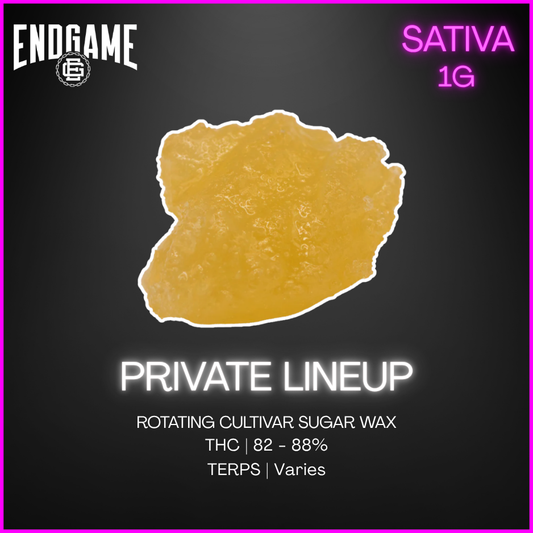 Endgame - Private Lineup Sugar Wax - 1G