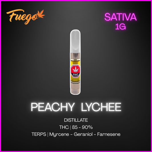 Fuego - Peachy Lychee Vape Cartridge - 1G