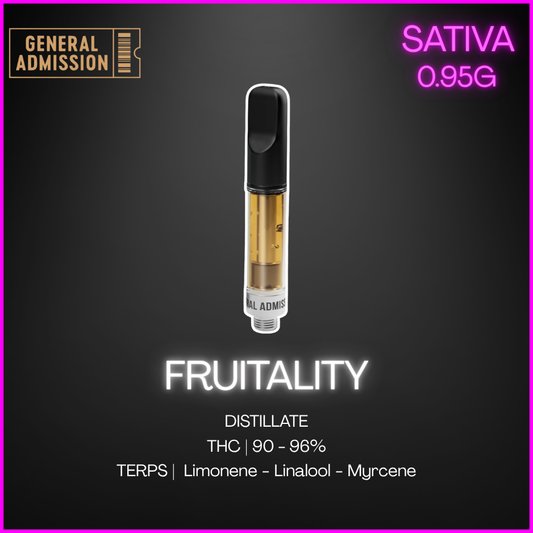 General Admission - Fruitality 510 Thread Vape Cartridge - 0.95G