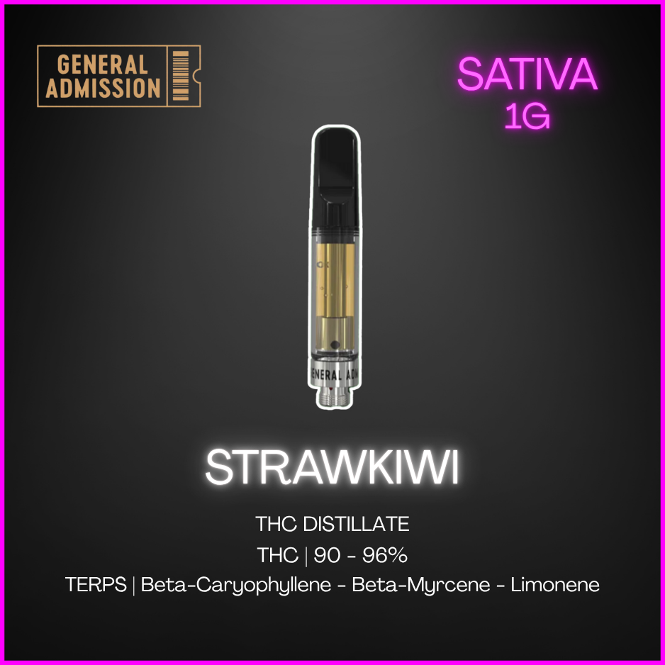 General Admission - Strawkiwi 510 Thread Cartridge 0.95G - 0.95G