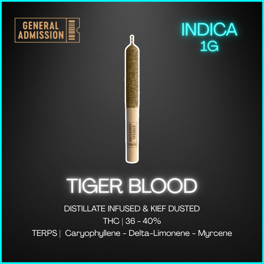 General Admission - Tiger Blood Infused Pre-Rolls - 1G