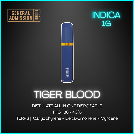 General Admission - Tiger Blood Rechargeable All-In-One Vape - 1G