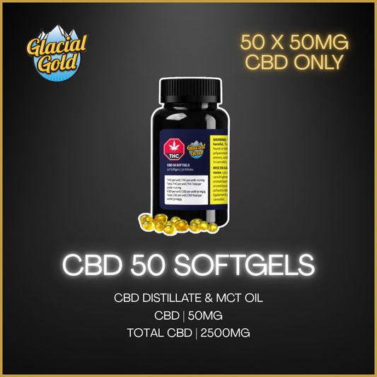 Glacial Gold - Cbd 50 Softgels - 17.25G
