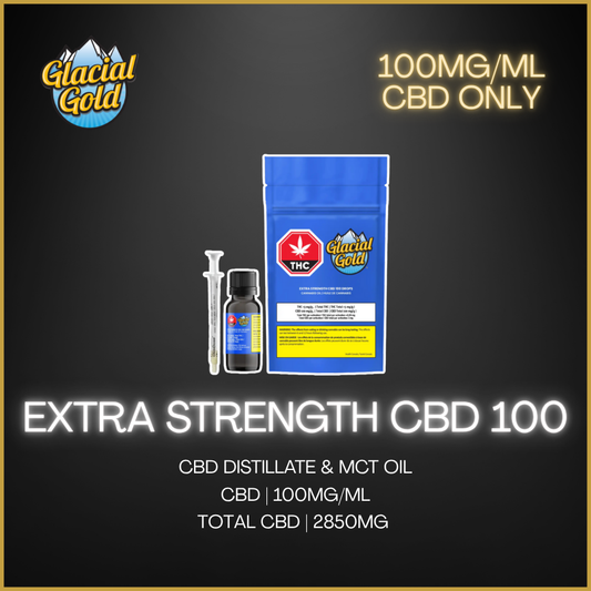 Glacial Gold - Extra Strength Cbd 100 Drops - 28.5G