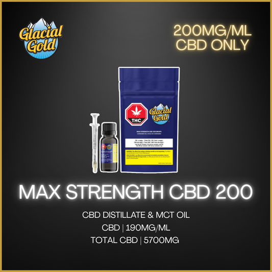 Glacial Gold - Max Strength Cbd 200 Drops - 28.5G
