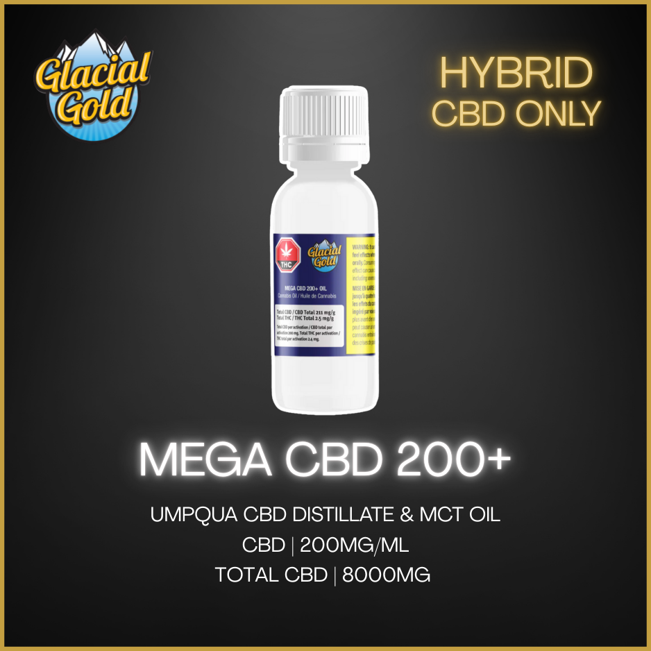 Glacial Gold - Mega Cbd 200+ Oil - 38G