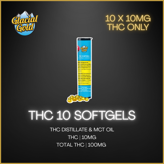 Glacial Gold - Thc 10 Softgels  - 3.45G
