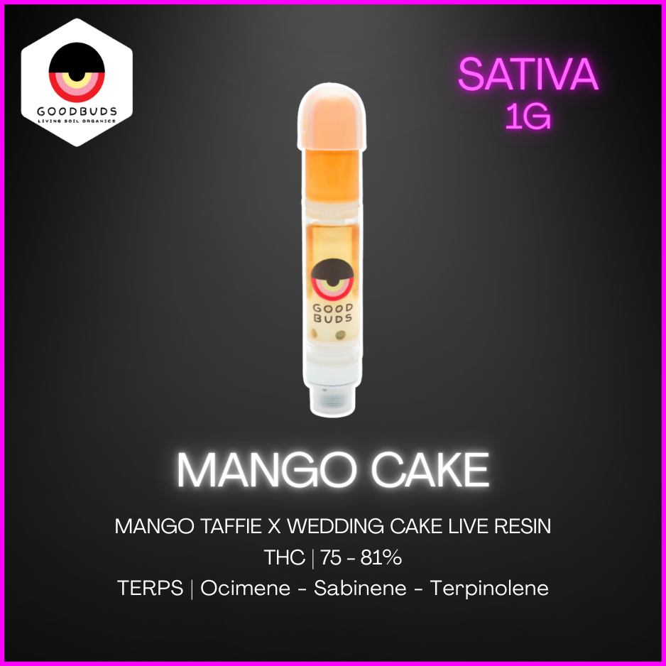 Good Buds - Mango Cake Live Resin Cartridge - 1G