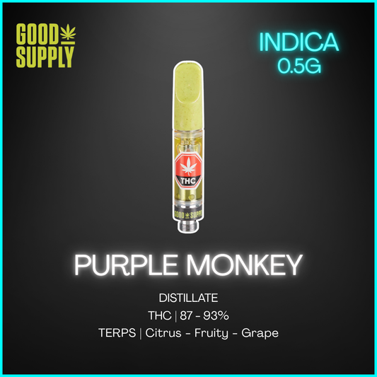 Good Supply - Purple Monkey 510 Cartridge - 0.5G