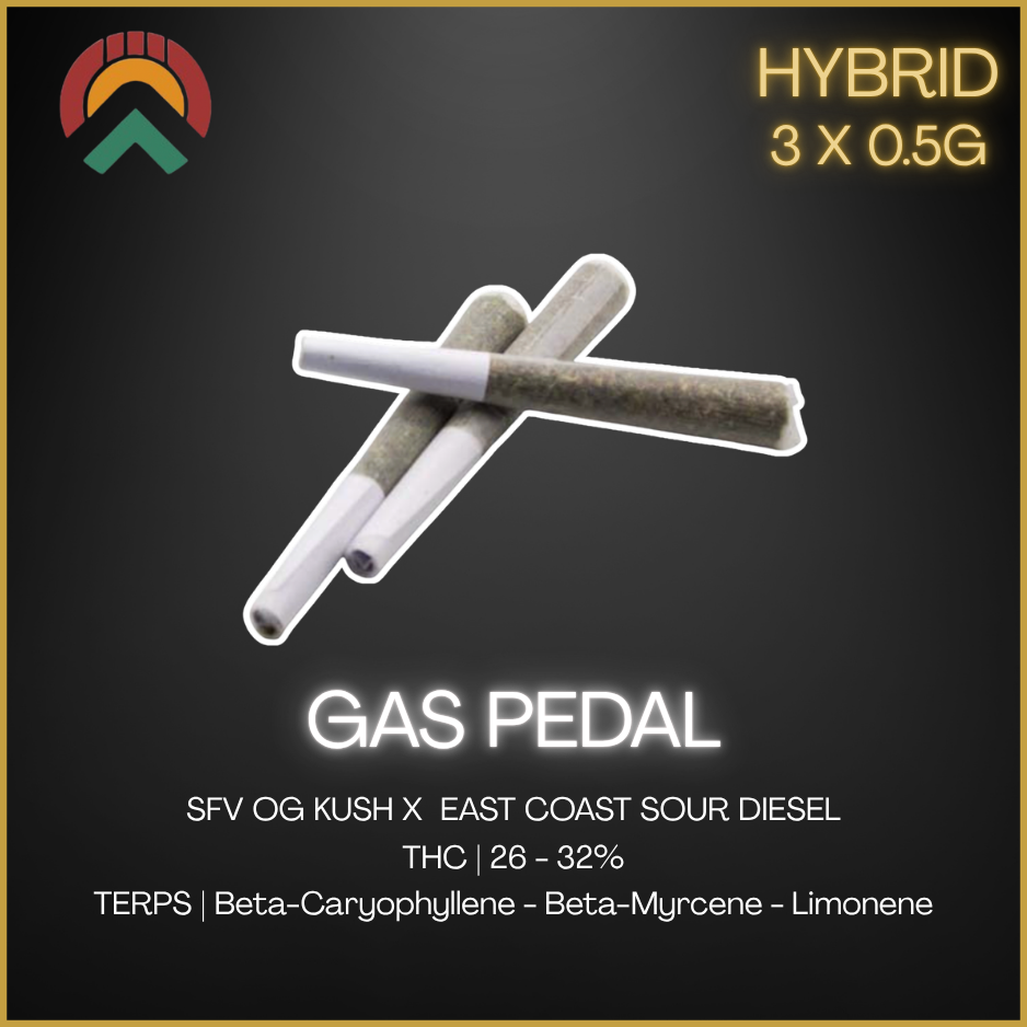 Green Mountain - Gas Pedal Pre-Rolls - 1.5G