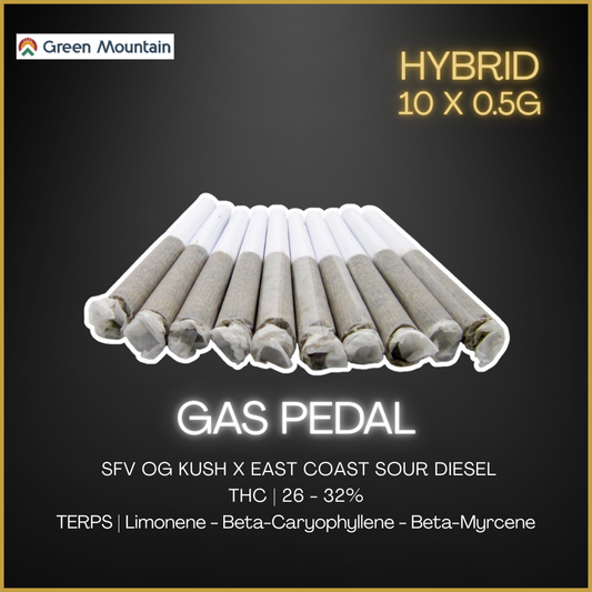 Green Mountain Health Alliance - Gas Pedal Pre-Rolls - 5G