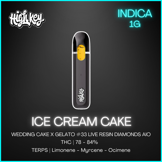 High Key - Ice Cream Cake Gembar Vape - 1G