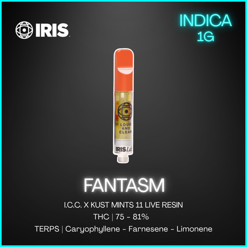 Iris Labs - Fantasm Live Resin 510 Thread Cartridge Vape - 1G