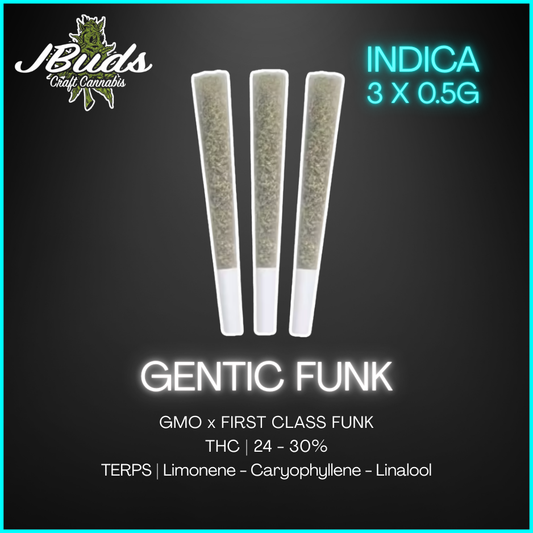 Jbuds Craft Cannabis - Genetic Funk Pre-Rolls - 1.5G