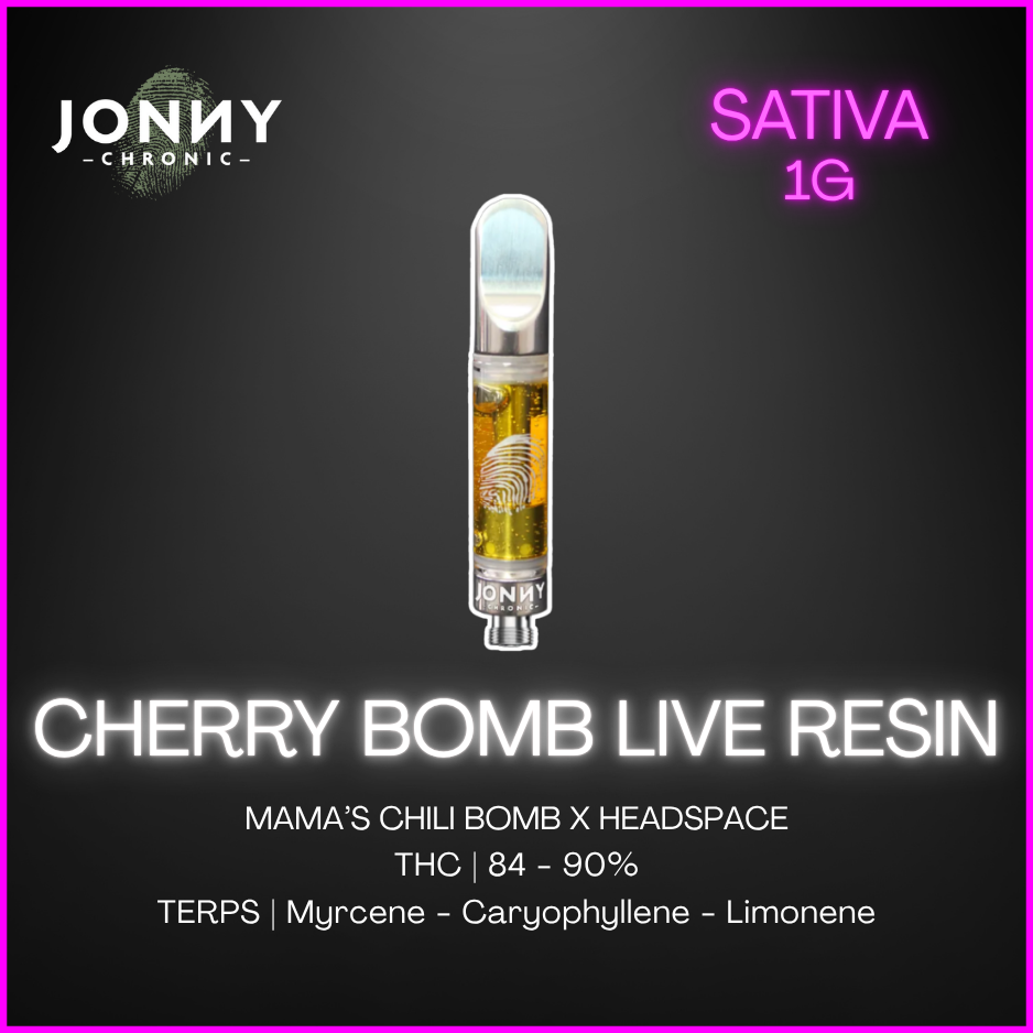 Jonny Chronic - Cherry Bomb Live Resin Cartrdige - 1G