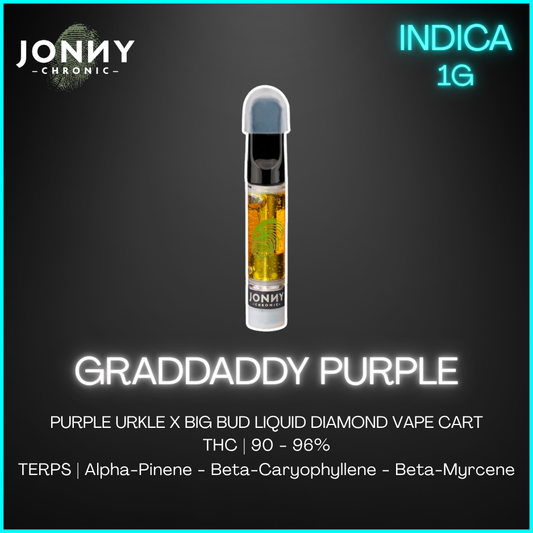 Jonny Chronic - Granddaddy Purple Liquid Diamonds Cartridge - 1G