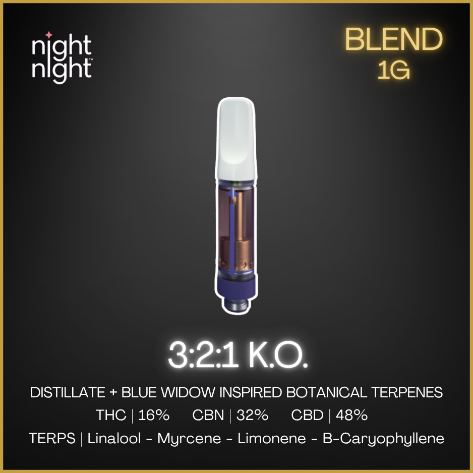 K.O. By Nightnight - 3:2:1 K.O. Blue Widow Cartridge - 1G