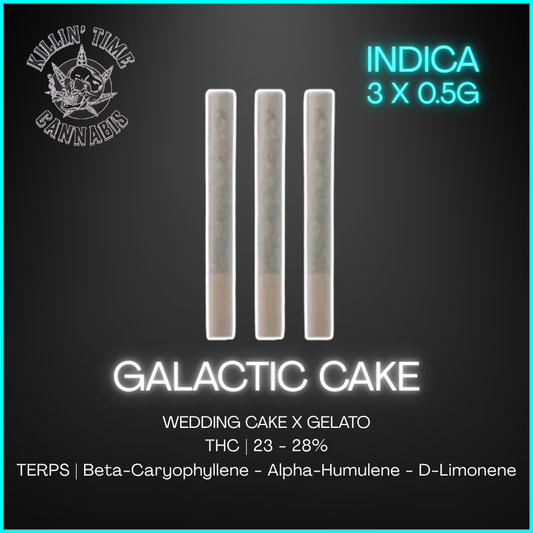Killin' Time - Galactic Cake Pre Rolls - 3 x 0.5g