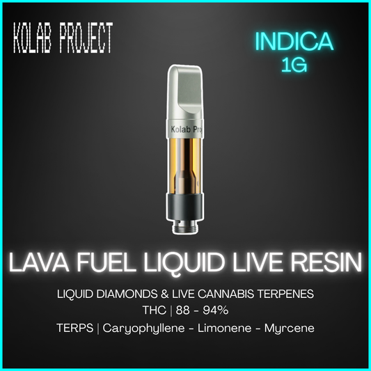 Kolab Project - Lava Fuel Liquid Live Resin 510 Cartridge - 1G