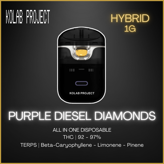 Kolab Project - Purple Diesel Diamonds All-In-One Vape - 1G