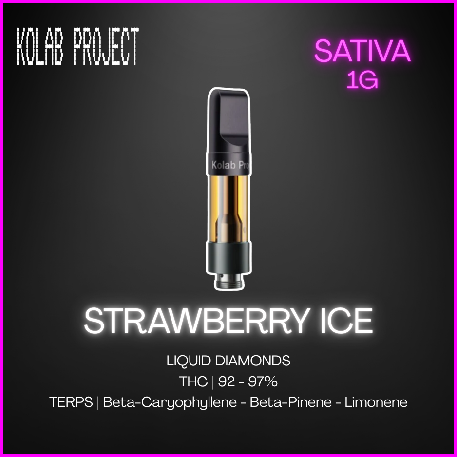Kolab Project - Strawberry Ice Diamonds 510 Thread Cartridge - 1G
