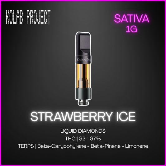 Kolab Project - Strawberry Ice Diamonds 510 Thread Cartridge - 1G