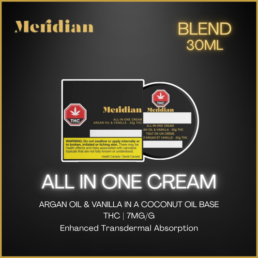 MERIDIAN - ALL-IN-ONE CREAM  ARGAN OIL & VANILLA - 30 GRAM