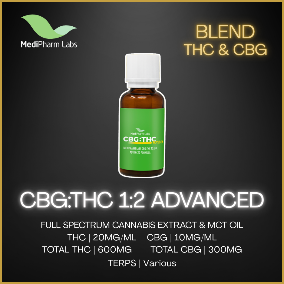 Medipharm Labs - Cbg:Thc 1:2 Advanced Formula Oil - 30Ml