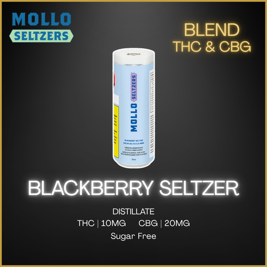 Mollo Seltzers - Blackberry Seltzer - 355Ml