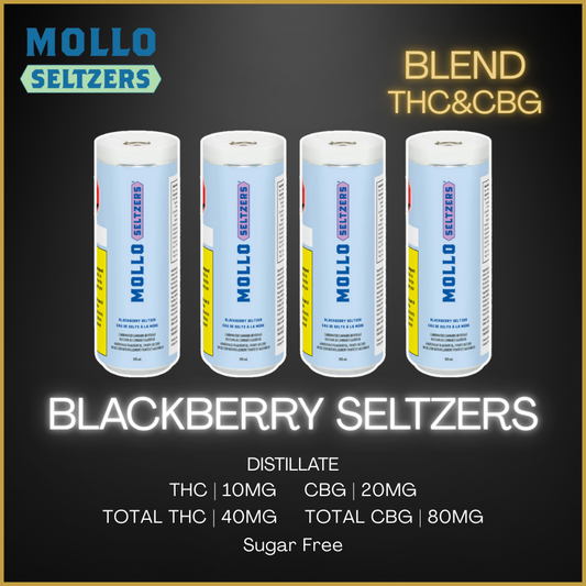 Mollo Seltzers - Blackberry Seltzer Multi Pack - 1420Ml