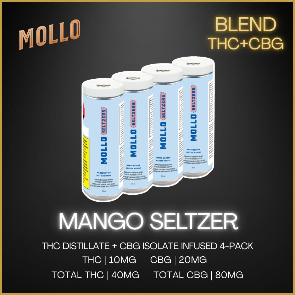 Mollo Seltzers - Mango Seltzer Multi Pack - 1420Ml