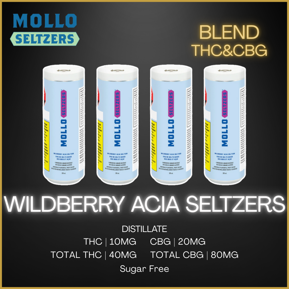 Mollo Seltzers - Wildberry Acai Seltzer Multi Pack - 1420Ml