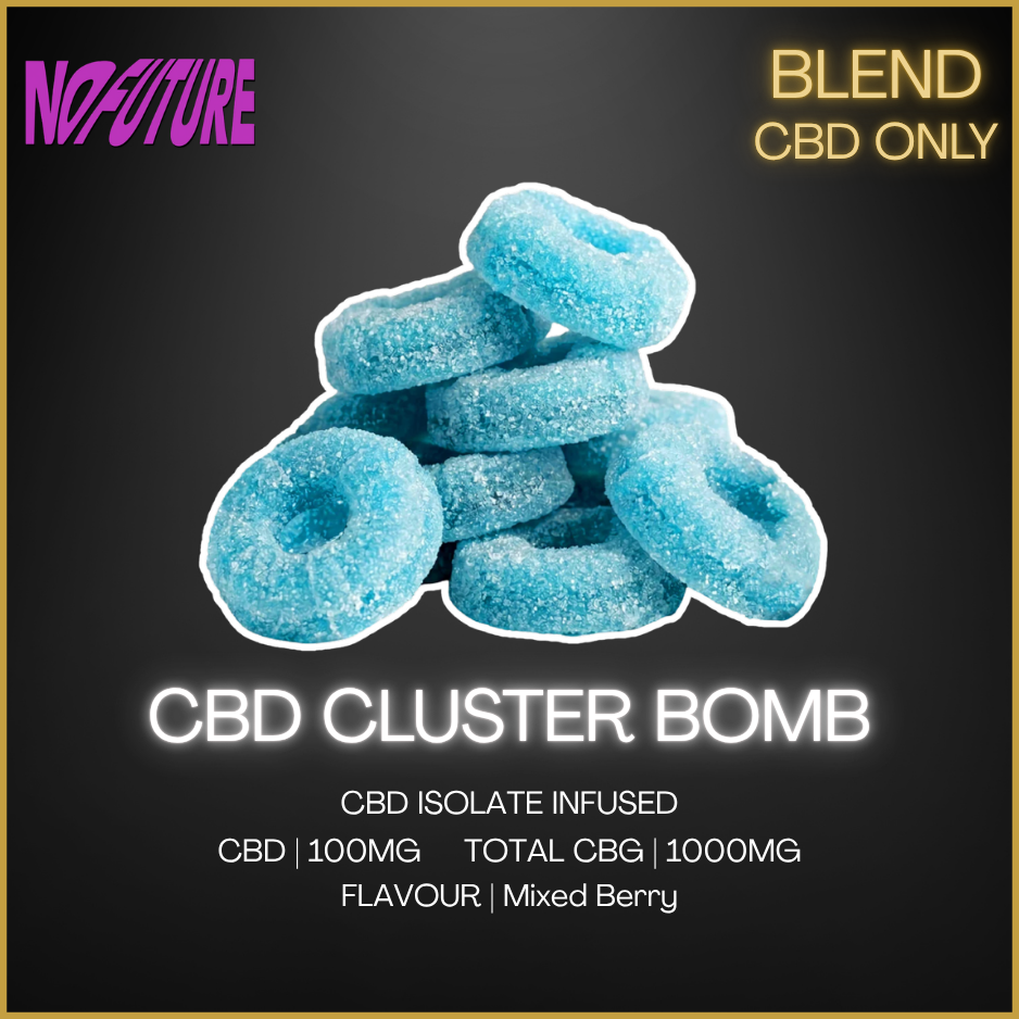 No Future - Cbd Cluster Bomb - The Blue One Gummies - 100G
