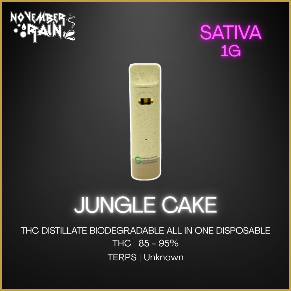 November Rain - Jungle Cake Biodegradable & Recyclable Vape - 1g